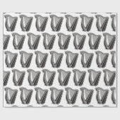 Papier Cadeau Arrière - plan de l'icône Harp (Plat)