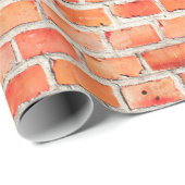 Papier Cadeau Arrière - plan de mur de briques ou de texturebric (Coin rond)