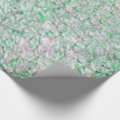 Papier Cadeau Arrière - plan de mur vert (Coin)