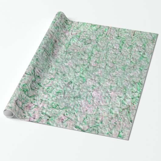 Papier Cadeau Arrière - plan de mur vert (Déroulé)