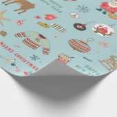 Papier Cadeau Arrière - plan de Noël, papier d'emballage transpa (Coin)