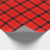 Papier Cadeau Arrière - plan de Noël Tartan Red Plaid (Coin)