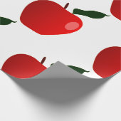 Papier Cadeau Arrière - plan de pomme rouge transparent (Coin)