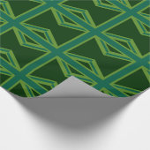 Papier Cadeau Arrière - plan de style Drapeau Turquoise vert Uni (Coin)