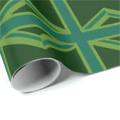 Papier Cadeau Arrière - plan de style Drapeau Turquoise vert Uni (Coin rond)