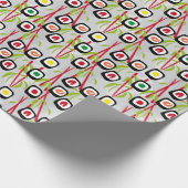 Papier Cadeau Arrière - plan de sushi (Coin)
