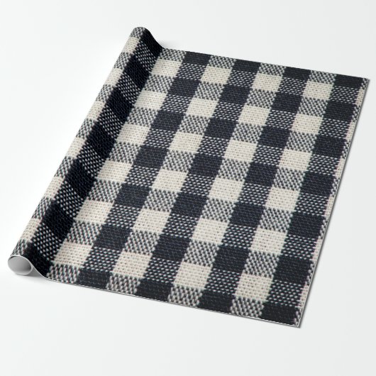 Papier Cadeau Arrière - plan de texture coton plaid. (Déroulé)