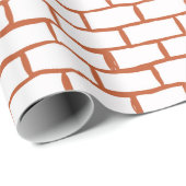 Papier Cadeau arrière - plan de texture de brique (Coin rond)