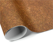 Papier Cadeau arrière - plan de texture de toile Brown. texture, (Coin rond)