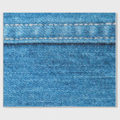 Papier Cadeau Arrière - plan de texture jeans bleu. (Plat)