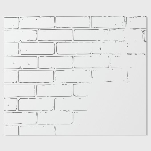 Papier Cadeau Arrière - plan de texture murale de briques (Plat)