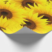 Papier Cadeau Arrière - plan de tournesols (Coin)