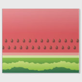 Papier Cadeau Arrière - plan de tranche de pastèque (Plat)