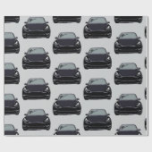 Papier Cadeau Arrière - plan de voiture SUV de véhicule électriq (Plat)