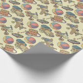 Papier Cadeau Arrière - plan des icônes de jouets (Coin)