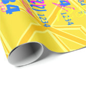 Papier Cadeau Arrière - plan du drapeau britannique Union Jack j (Coin rond)