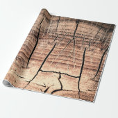 Papier Cadeau arrière - plan d'un stumpabstract en bois, âge, vi (Déroulé)