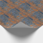 Papier Cadeau Arrière - plan en métal rouillé texturé. (Coin)