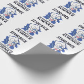 Papier Cadeau Arrière-plan - Expérience d'un scientifique adorab (Coin)