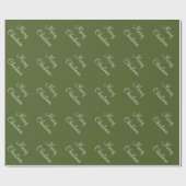 Papier Cadeau Arrière - plan fait sur commande de vert de mousse (Plat)