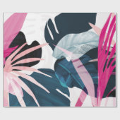 Papier Cadeau arrière - plan feuille d'art Abstrait tropical. Pa (Plat)