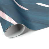 Papier Cadeau arrière - plan feuille d'art Abstrait tropical. Pa (Coin rond)