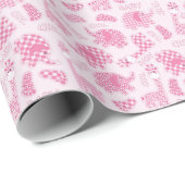 Papier Cadeau arrière - plan fille (Coin rond)