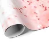 Papier Cadeau Arrière-plan fleuri Abstrait de fleurs roses (Coin rond)