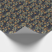 Papier Cadeau Arrière - plan floral en motif transparent. (Coin)