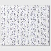 Papier Cadeau arrière - plan floral lavande aquarelle (Plat)