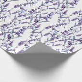 Papier Cadeau arrière - plan floral lavande aquarelle (Coin)