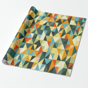 Papier Cadeau Arrière - plan géométrique moderne. motif plat Abs