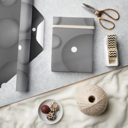 Papier Cadeau Arrière - plan Gray Raindrop (Artisanat)