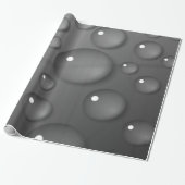 Papier Cadeau Arrière - plan Gray Raindrop (Déroulé)
