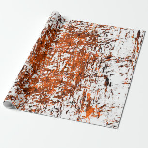 Papier Cadeau Arrière - plan grunge brun foncé. Noir blanc orang