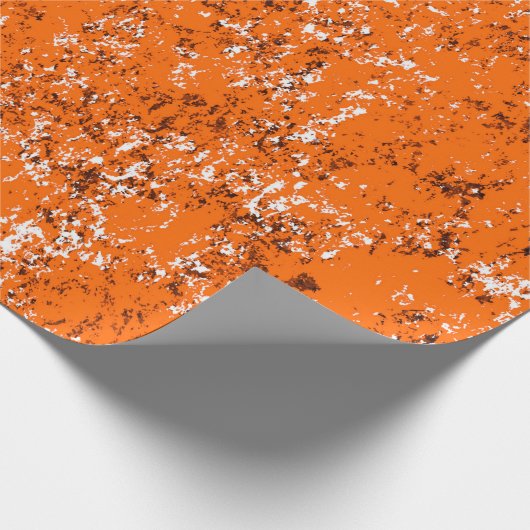 Papier Cadeau Arrière - plan grunge brun foncé. Noir blanc orang (Coin)