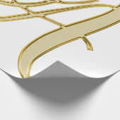 Papier Cadeau Arrière - plan initial de lettre alphabet (Coin)