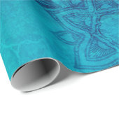 Papier Cadeau Arrière - plan mandala grunge texture (Coin rond)