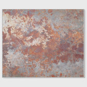 Papier Cadeau Arrière - plan métallique rouillé (Plat)