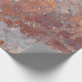 Papier Cadeau Arrière - plan métallique rouillé (Coin)