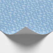 Papier Cadeau Arrière - plan motif de pingouins bleus (Coin)