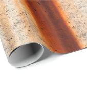 Papier Cadeau Arrière - plan mural avec des chiffons de rouille (Coin rond)