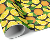 Papier Cadeau Arrière - plan orange (Coin rond)