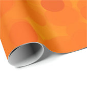 Papier Cadeau arrière - plan orange Abstrait. Illustration (Coin rond)