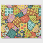 Papier Cadeau arrière - plan patchwork avec différents motifs (Plat)