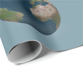 Papier Cadeau Arrière - plan personnalisable Earth globe (Coin rond)