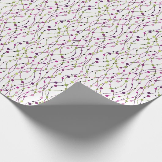 Papier Cadeau Arrière - plan point multicolore (Coin)