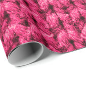 Papier Cadeau Arrière - plan rose brun. Texture de fils. Nom ver (Coin rond)