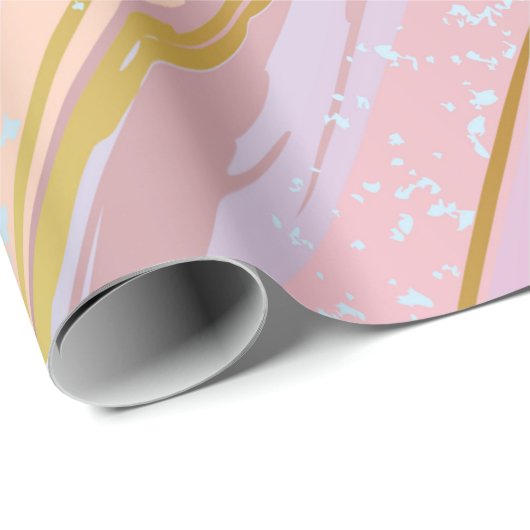 Papier Cadeau Arrière - plan rose texturé (Coin rond)