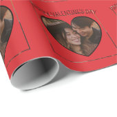 Papier Cadeau Arrière - plan rouge de Saint-Valentin avec forme (Coin rond)